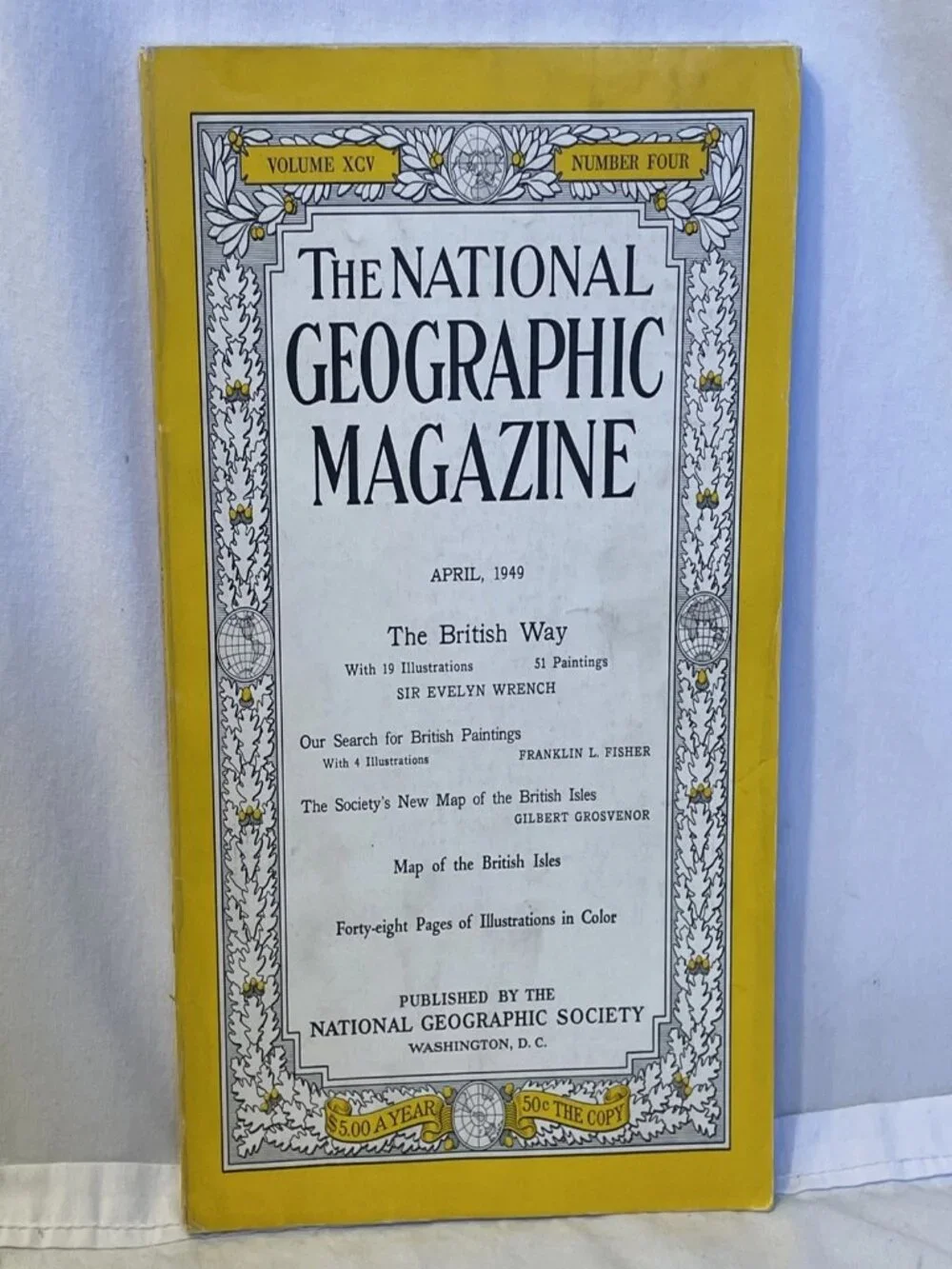 National Geographic April 1949 Vol 95 No 4 Vintage Magazine British Way NO MAP